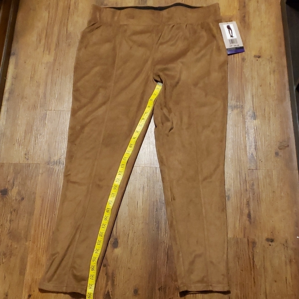 Seven7 sueded high rise leggings tan bew with tags